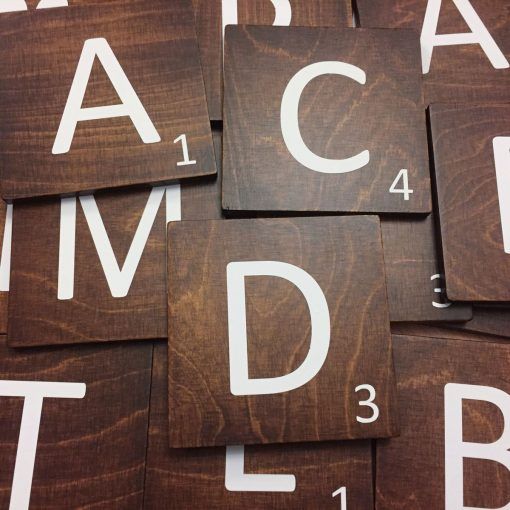 Giant scrabble – walnut